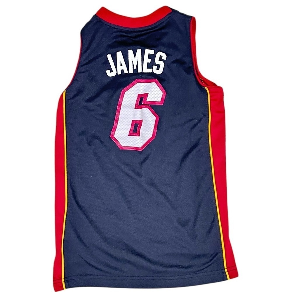 Adidas nba Black Red Heat Basketball Jersey sleeveless LeBron james unisex small